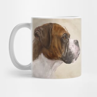 Oil Painting of a Gorgeous Boxer Dog Mug